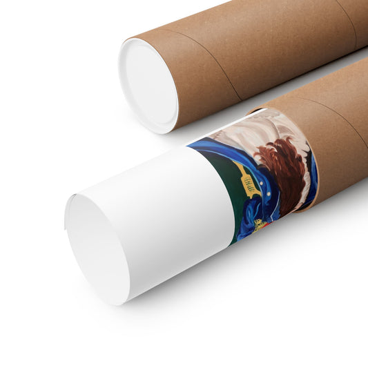 Matte Vertical Poster — Royal Girl Portrait Print