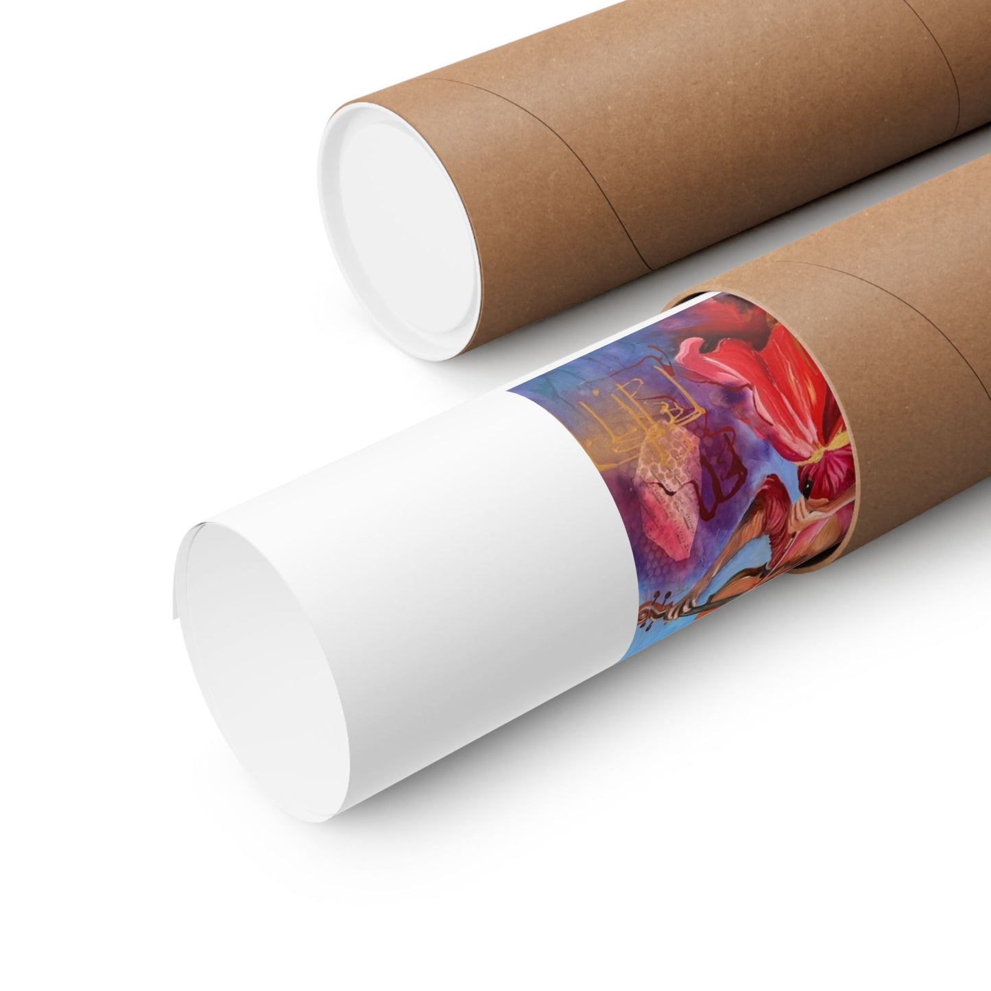 Violinist Art Poster — Colorful Female Musician Matte Vertical Print