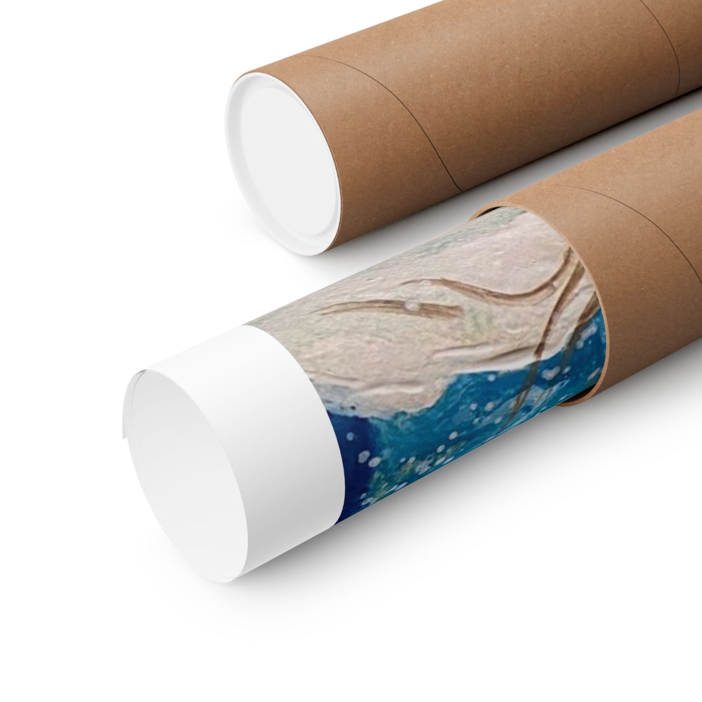 Winter Deer Poster — Matte Vertical Wildlife Art Print