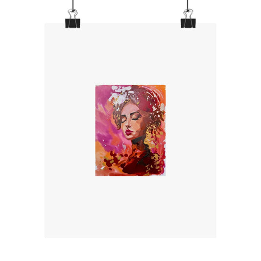 Matte Vertical Poster — Vibrant Abstract Portrait Art Print