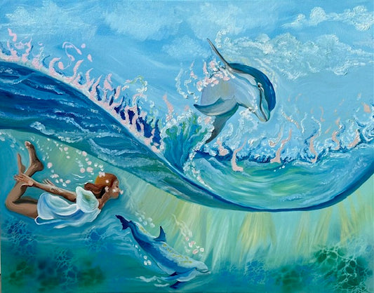 Swimming with the dolfins